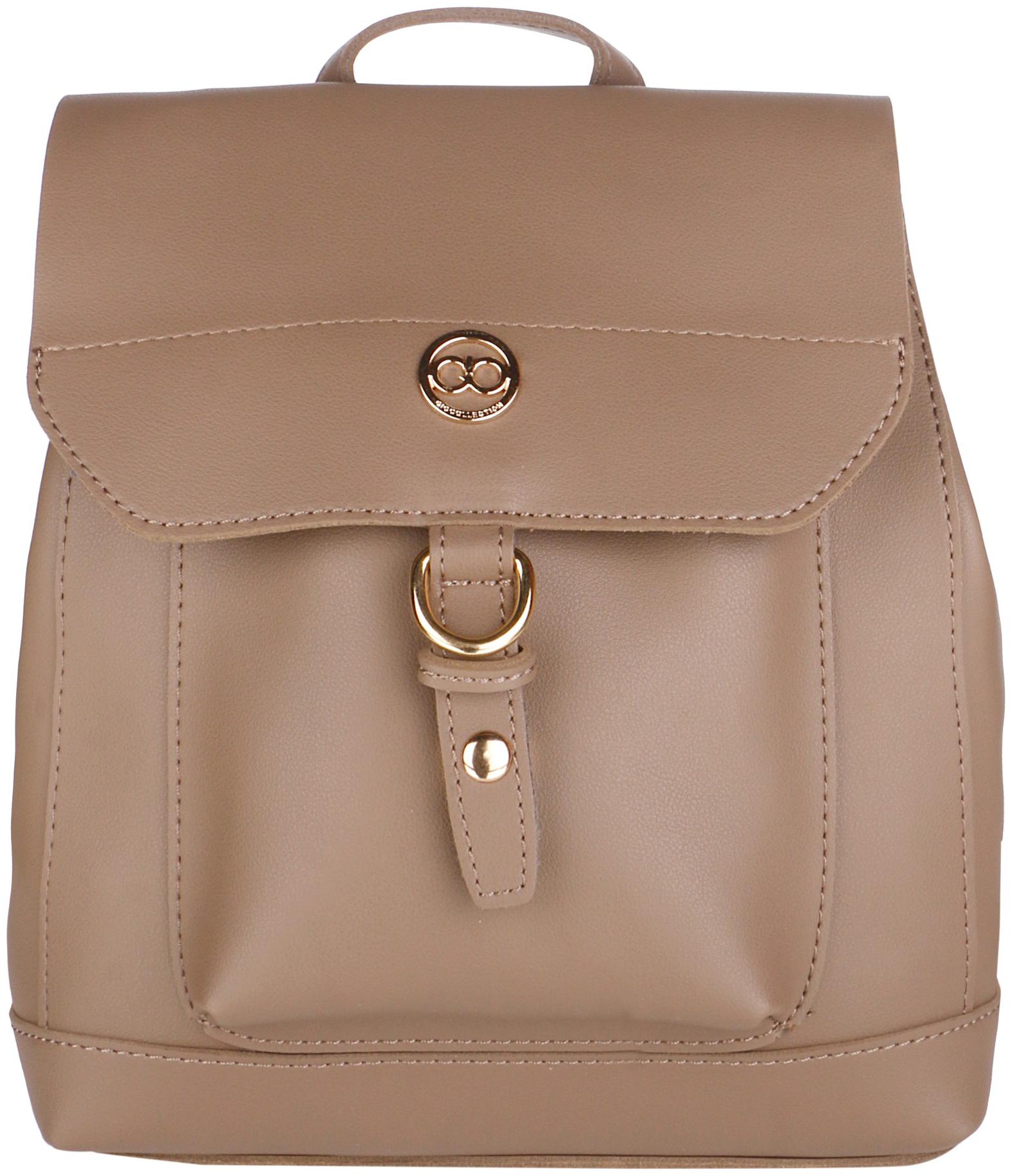 

GIO COLLECTION Brown PU Backpack