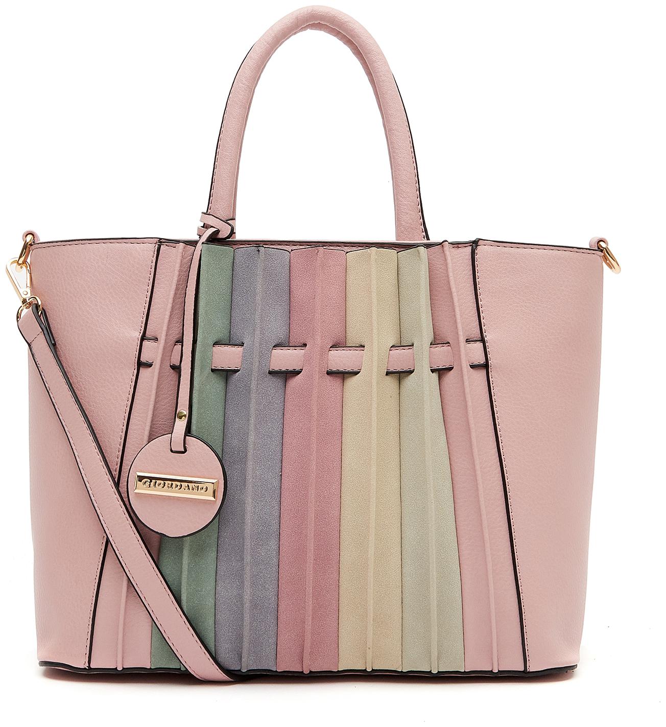 

Giordano Pink PU Satchel