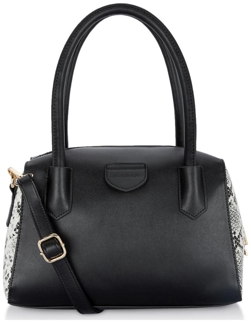 

Giordano Black PU Satchel