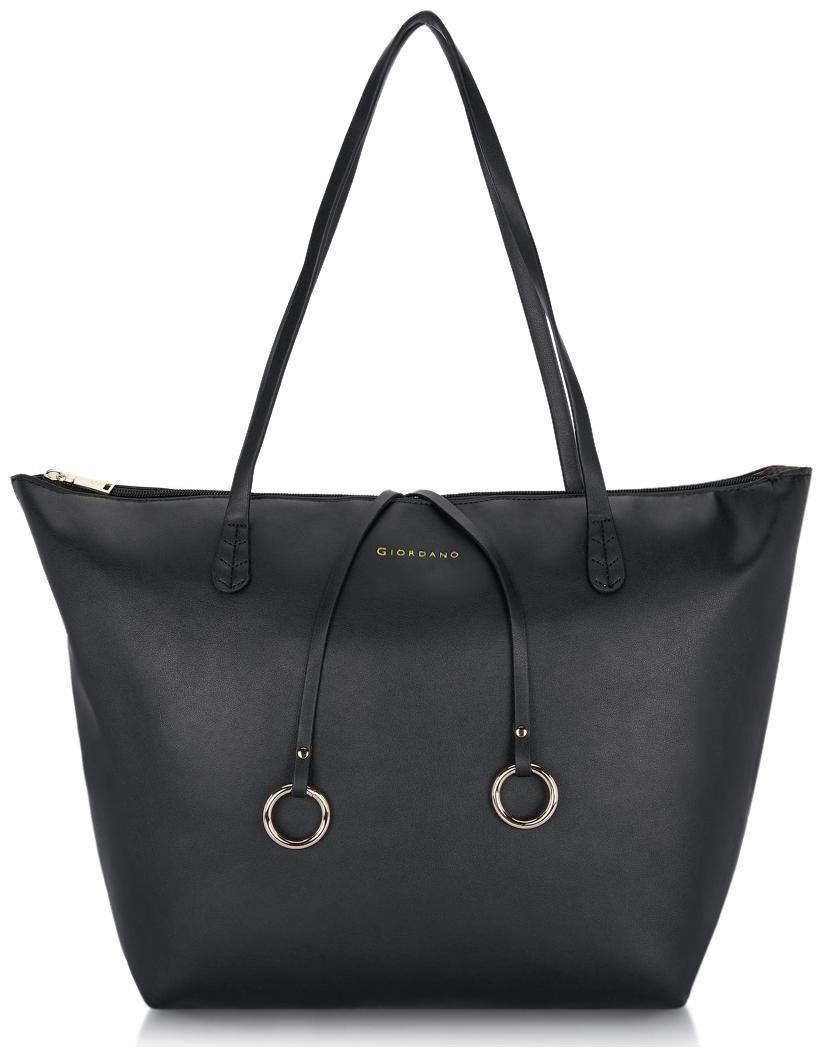 

Giordano Women Solid PU - Tote Bag Black