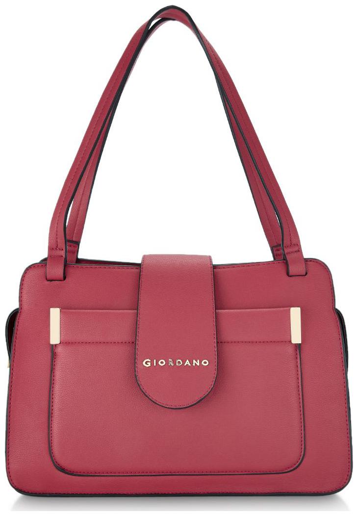 

Giordano Red PU Satchel