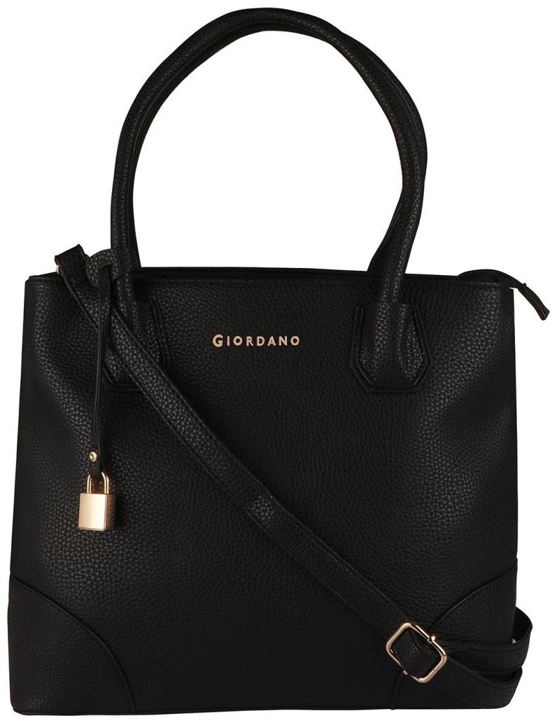 

Giordano Black PU Satchel
