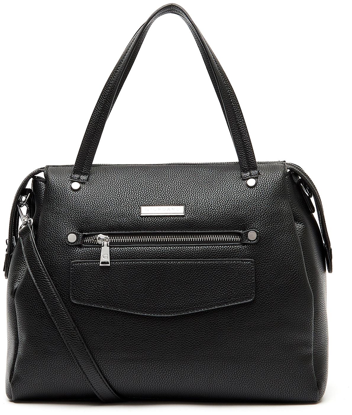 

Giordano Black PU Satchel