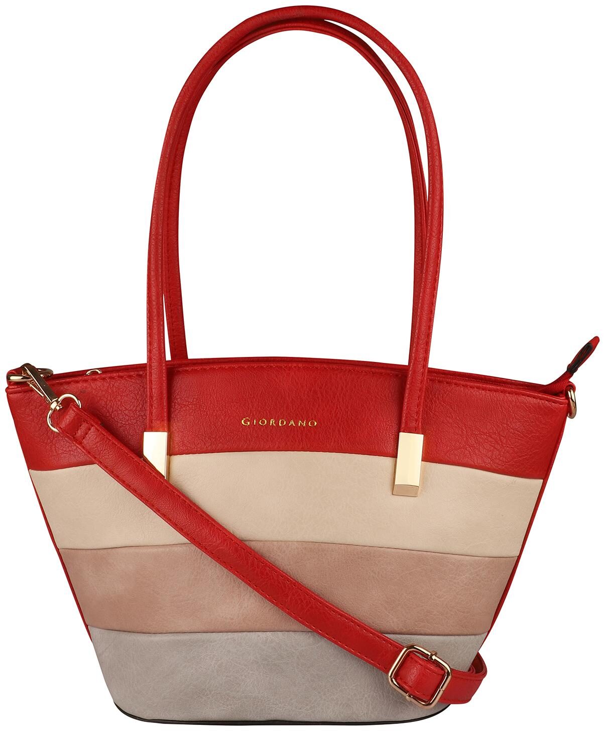 

Giordano Red PU Satchel