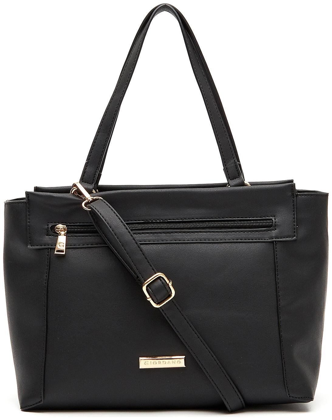 

Giordano Black PU Satchel