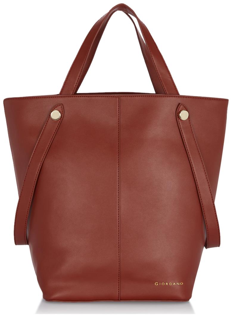 

Giordano Women Solid PU - Tote Bag Brown