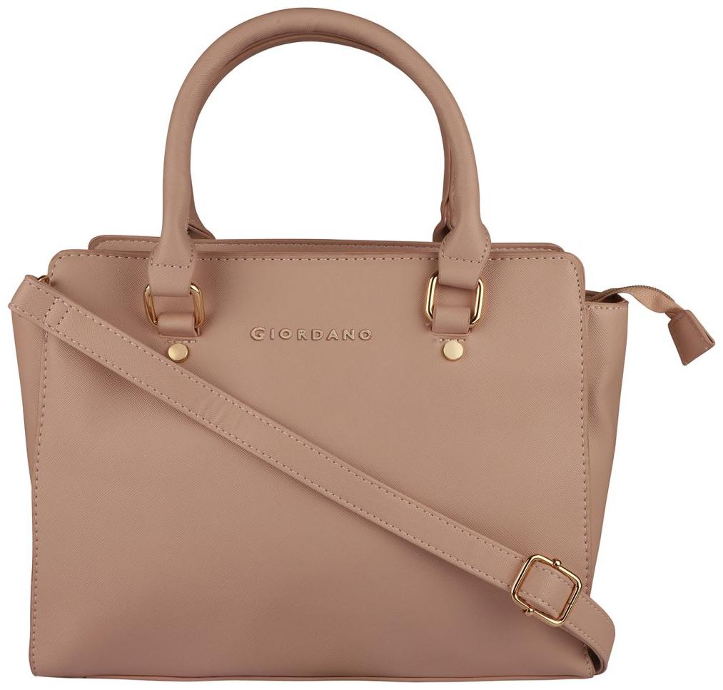 

Giordano Beige PU Satchel
