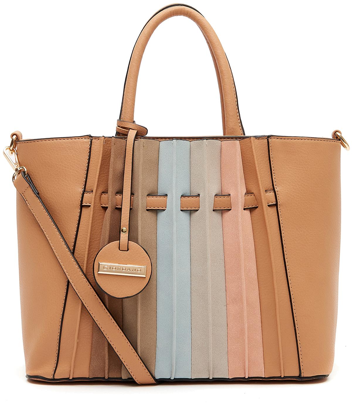 

Giordano Beige PU Satchel