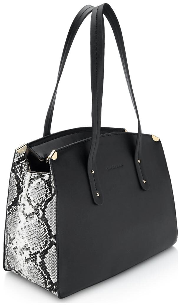 

Giordano Black PU Satchel