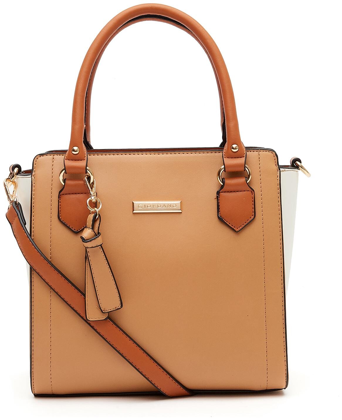 

Giordano Beige PU Satchel
