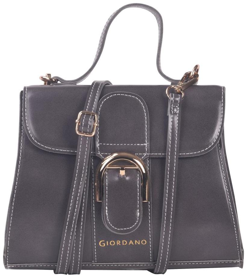

Giordano Grey PU Solid Sling Bag