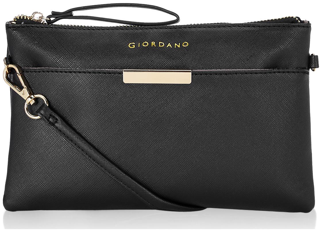 

Giordano Black PU Solid Sling Bag