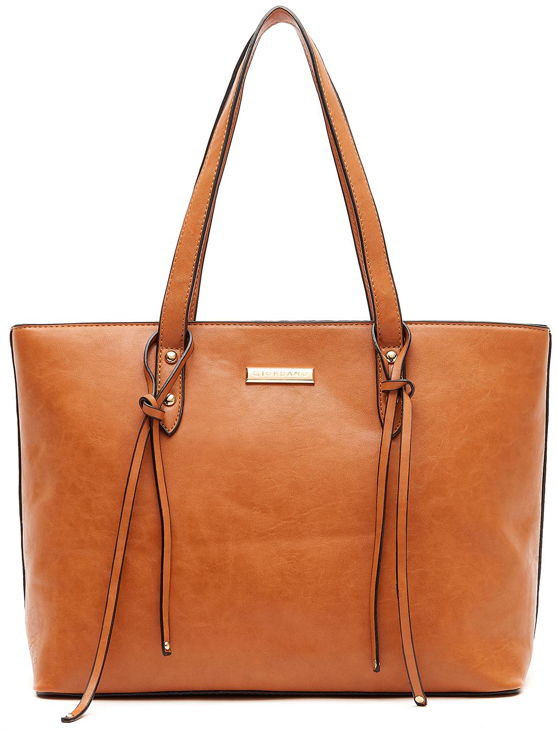 

Giordano Women Solid PU - Tote Bag Brown