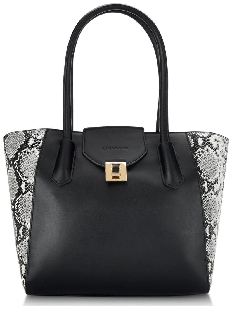 

Giordano Women Solid PU - Tote Bag Black