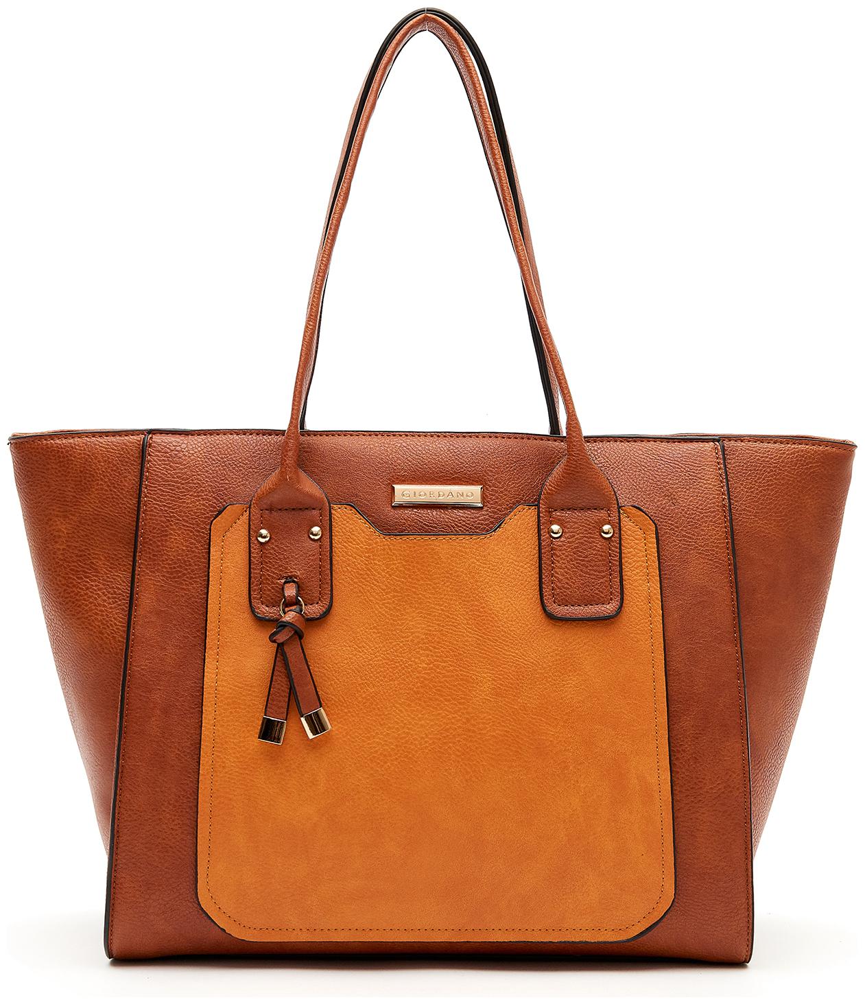 

Giordano Women Solid PU - Tote Bag Brown