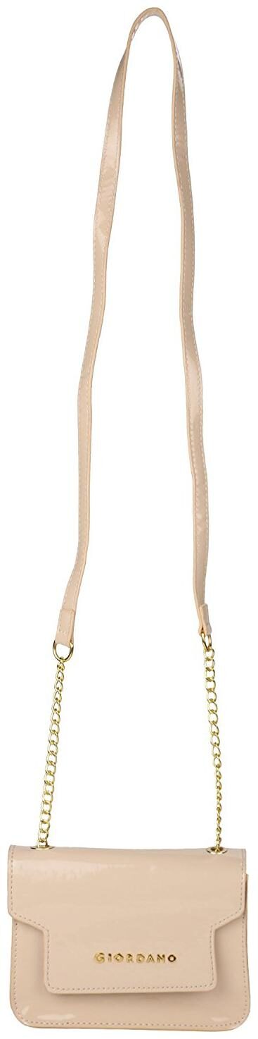 

Giordano Beige PU Solid Sling Bag