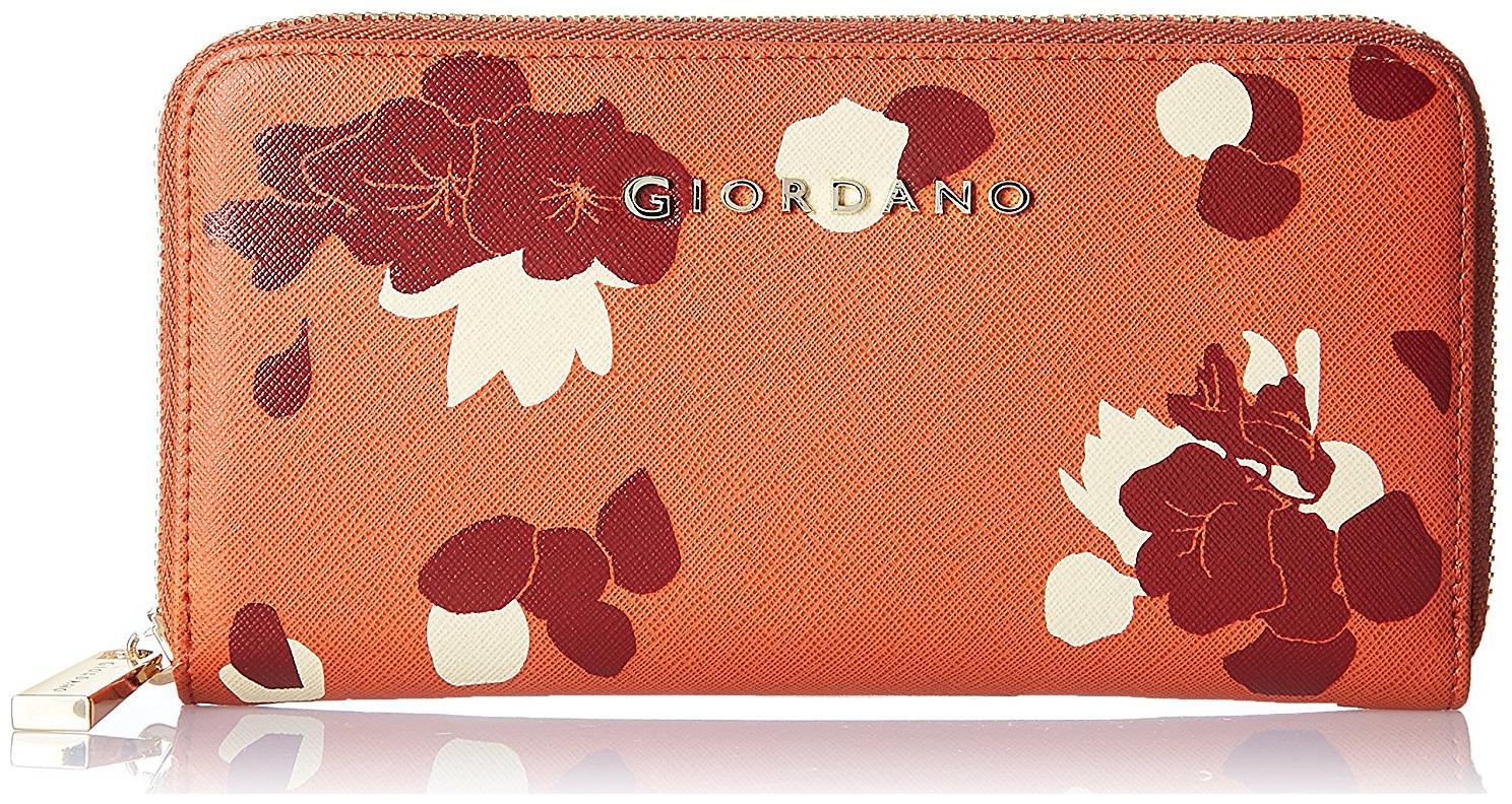 

Giordano Women Orange PU Wallet