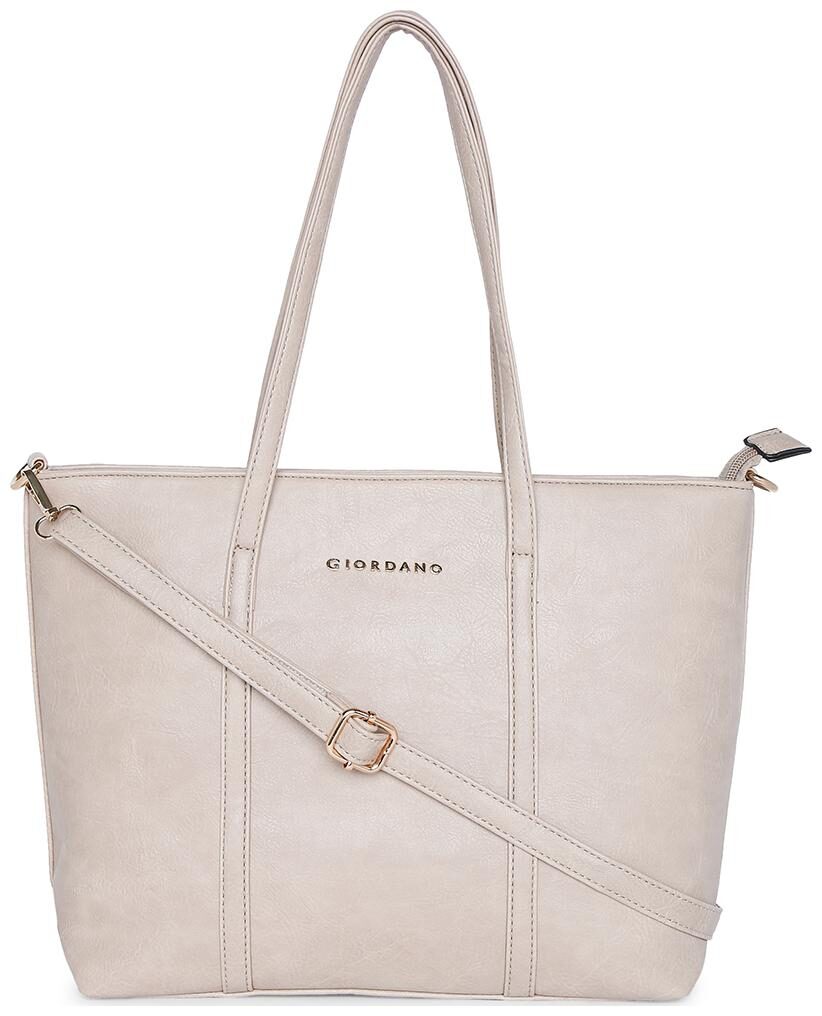 

Giordano Women Solid PU - Tote Bag Beige