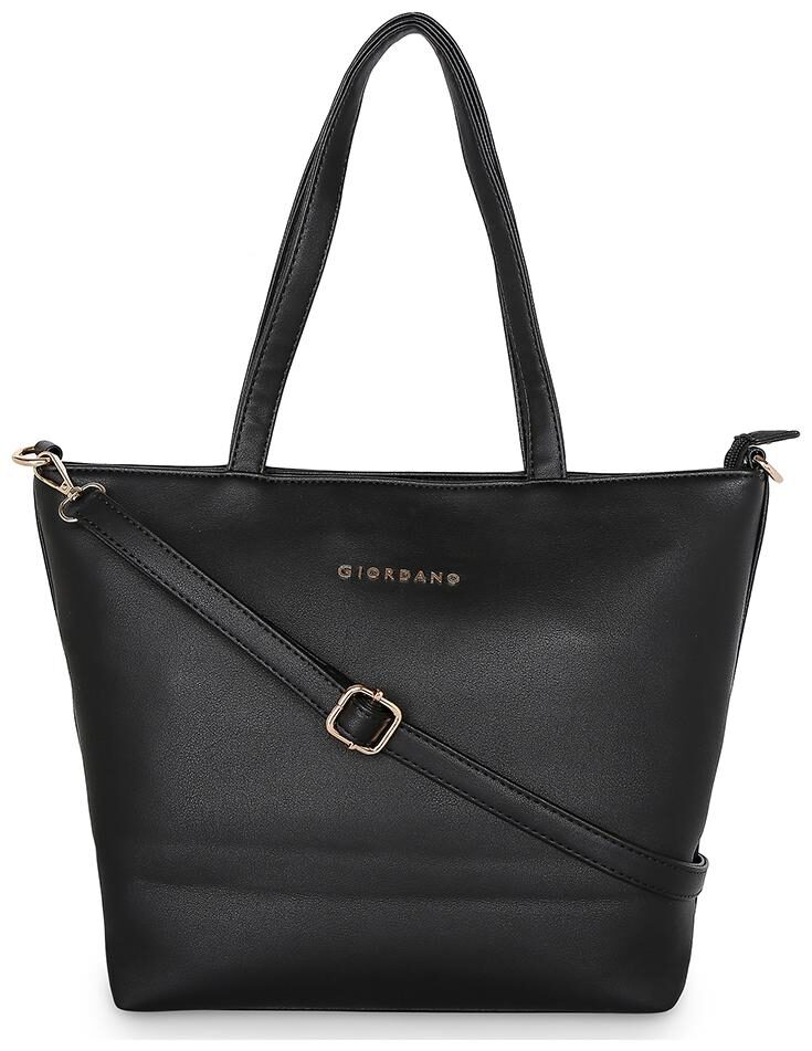 

Giordano Women Solid PU - Tote Bag Black