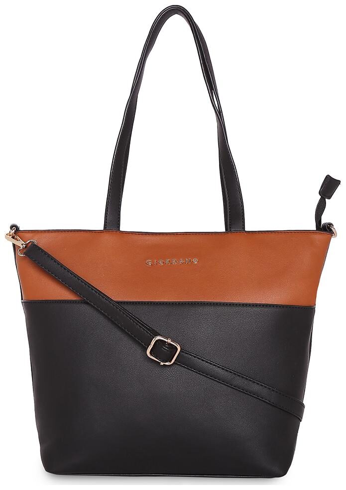 

Giordano Women Solid PU - Tote Bag Black
