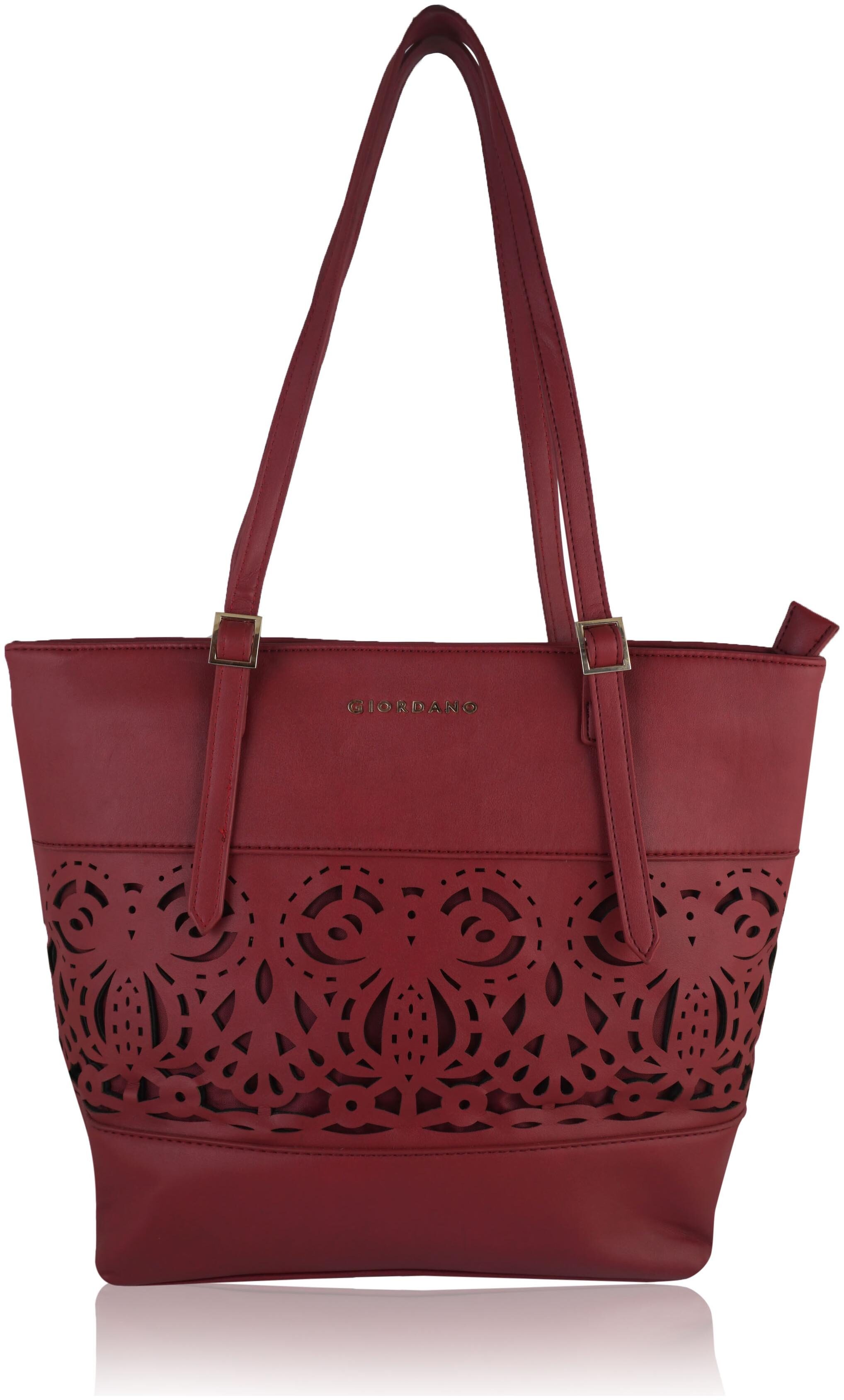

Giordano Women Solid PU - Tote Bag Red