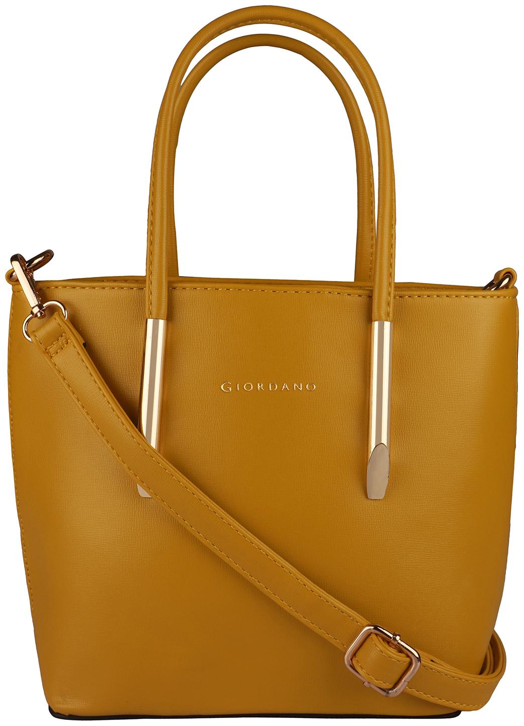

Giordano Yellow PU Satchel