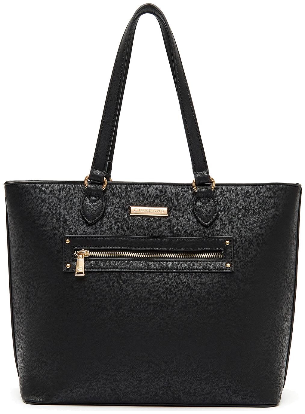 

Giordano Women Solid PU - Tote Bag Black