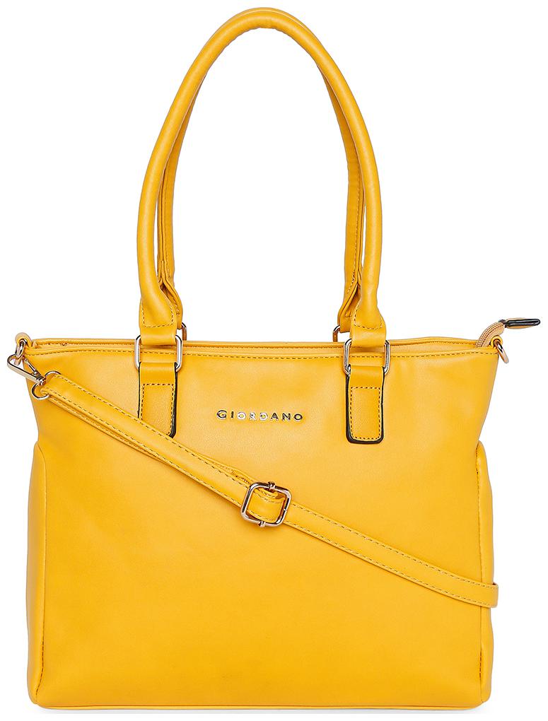 

Giordano Yellow PU Satchel