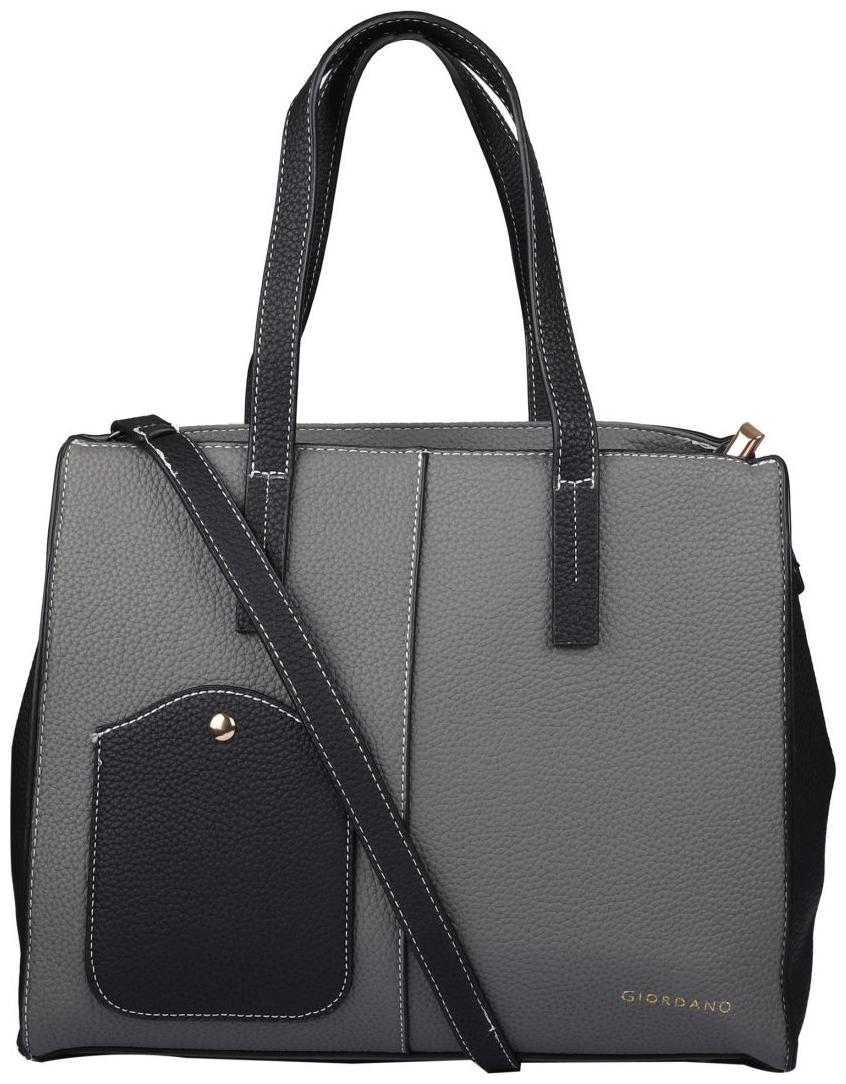 

Giordano Grey PU Satchel