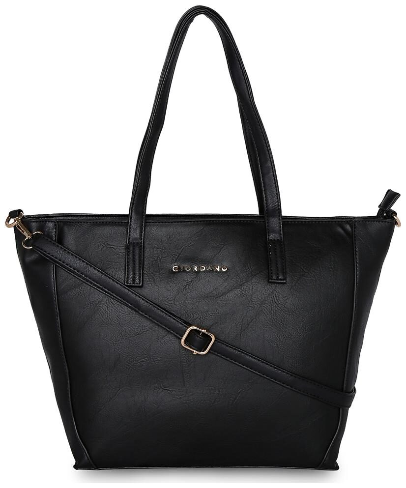 

Giordano Women Solid PU - Tote Bag Black