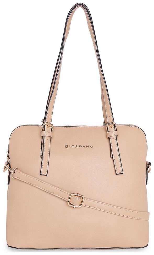 

Giordano Beige PU Satchel