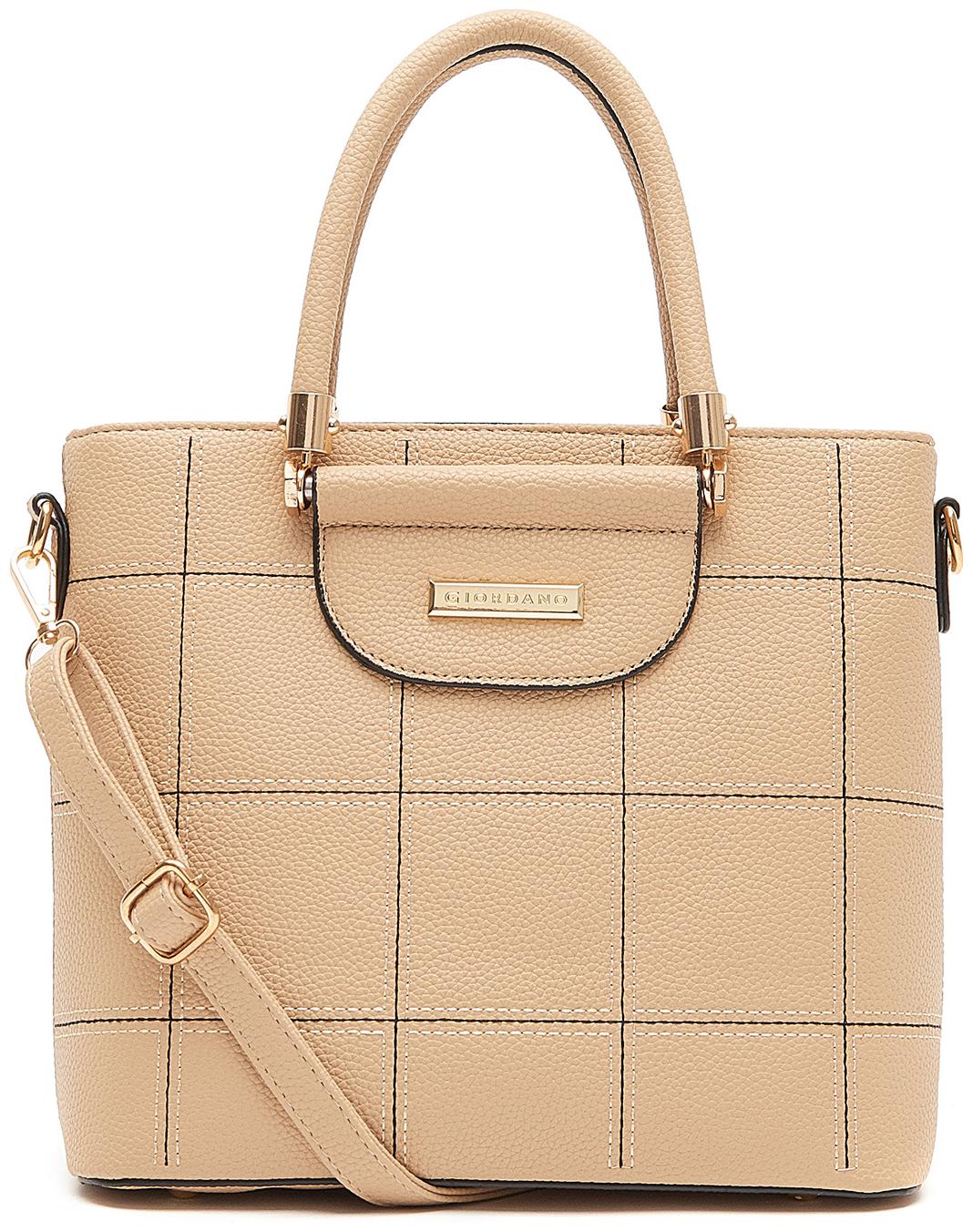 

Giordano Beige PU Satchel