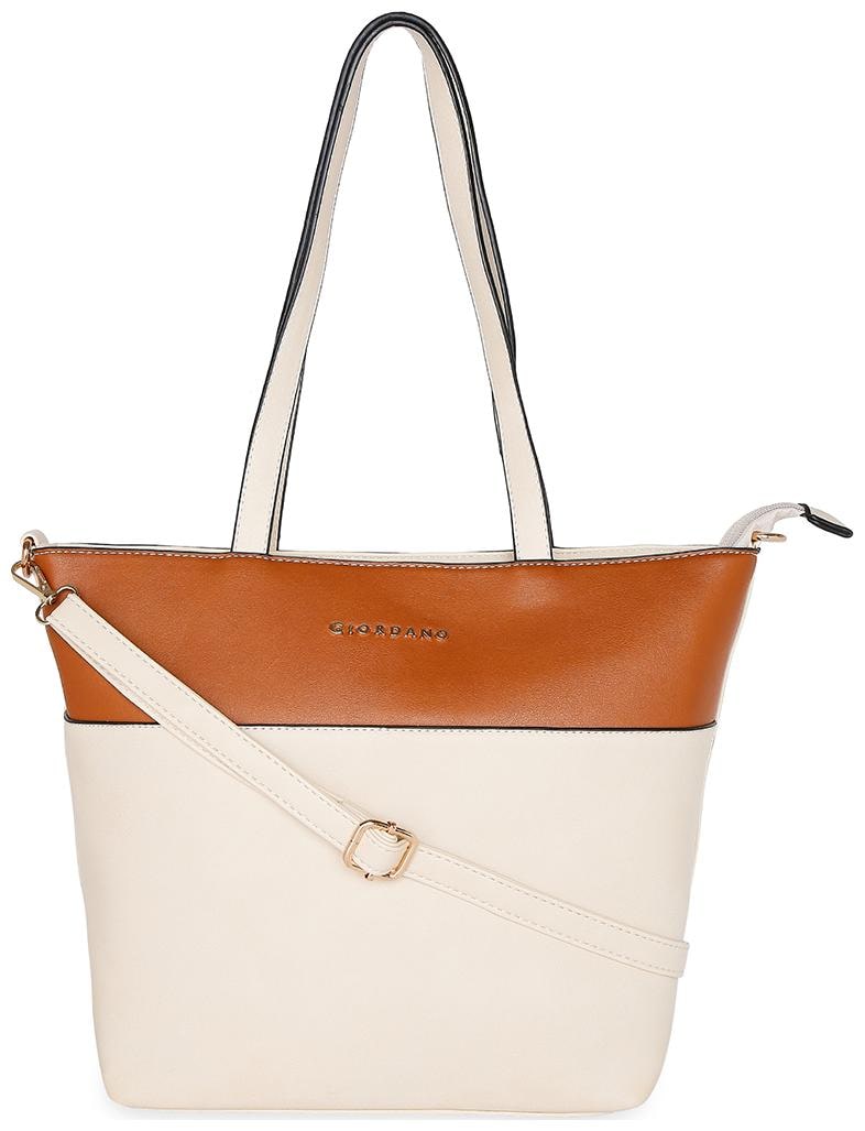 

Giordano Women Solid PU - Tote Bag Beige