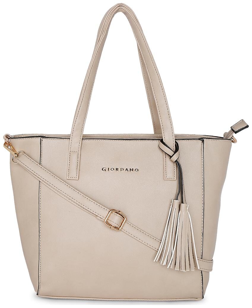 

Giordano Women Solid PU - Tote Bag Tan
