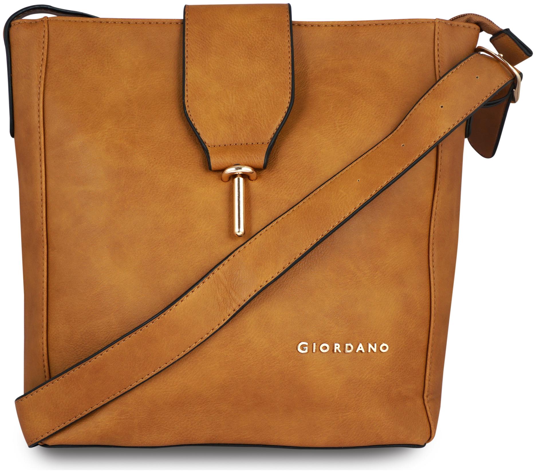 

Giordano Brown PU Hobo Bag