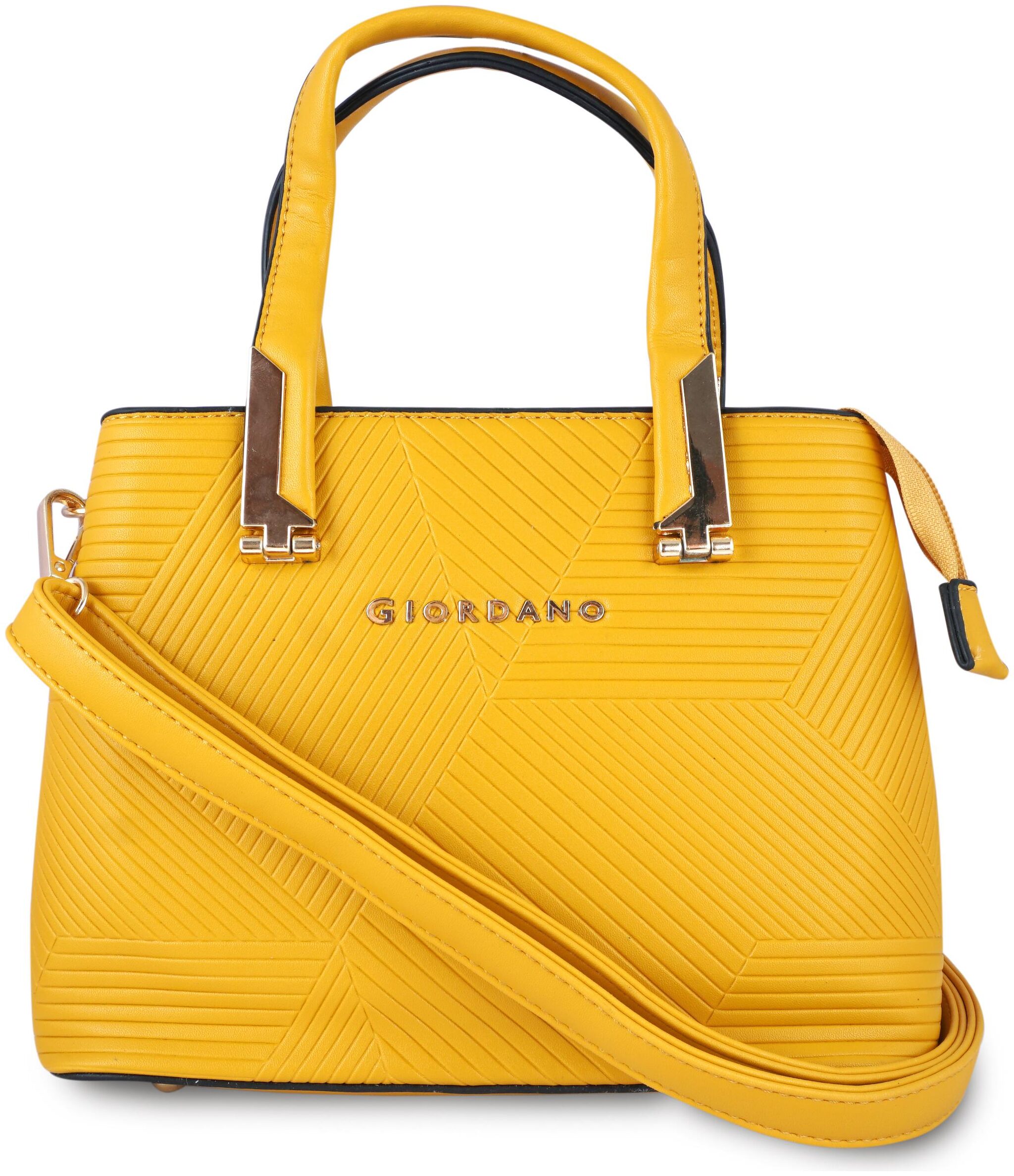 

Giordano Yellow PU Satchel