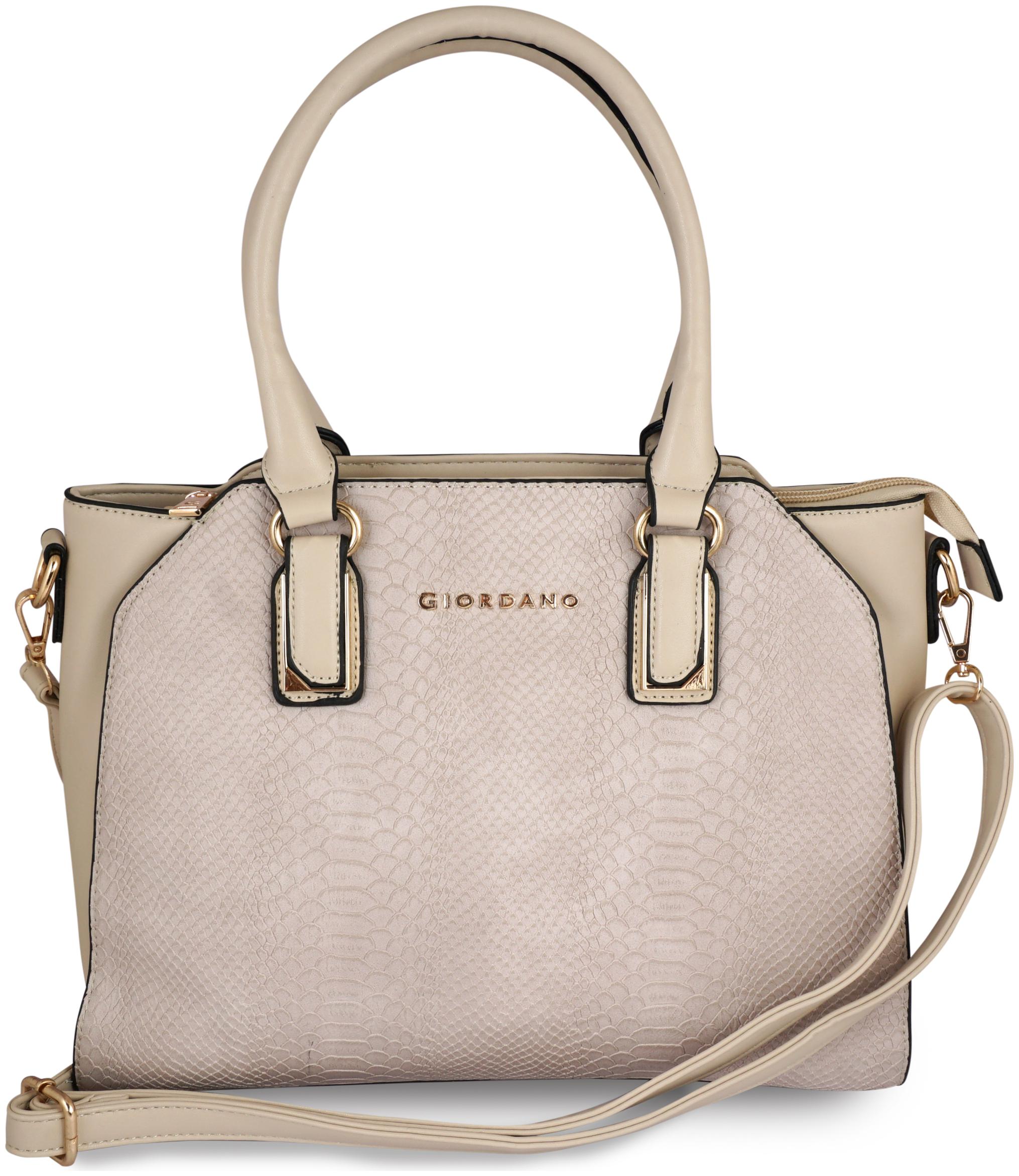 

Giordano Beige PU Satchel