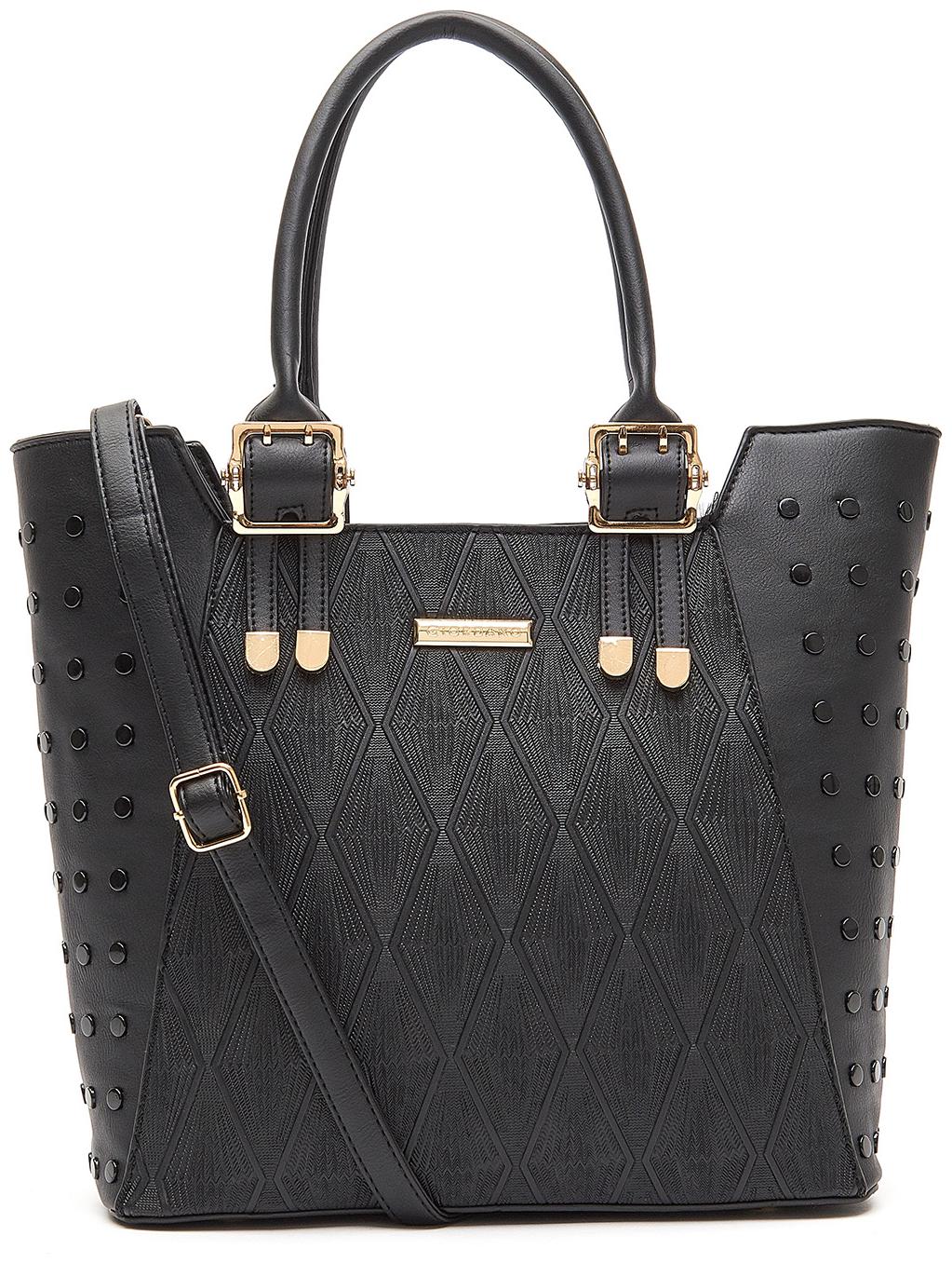 

Giordano Women Solid PU - Tote Bag Black