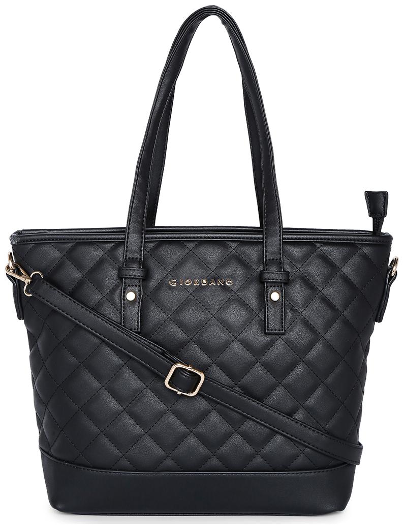 

Giordano Women Solid PU - Tote Bag Black