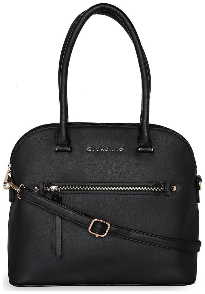 

Giordano Black PU Satchel