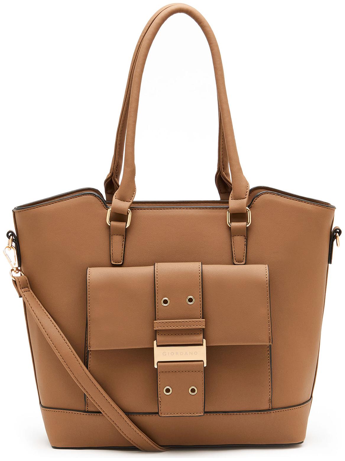 

Giordano Brown PU Satchel - GDJM-619KHK