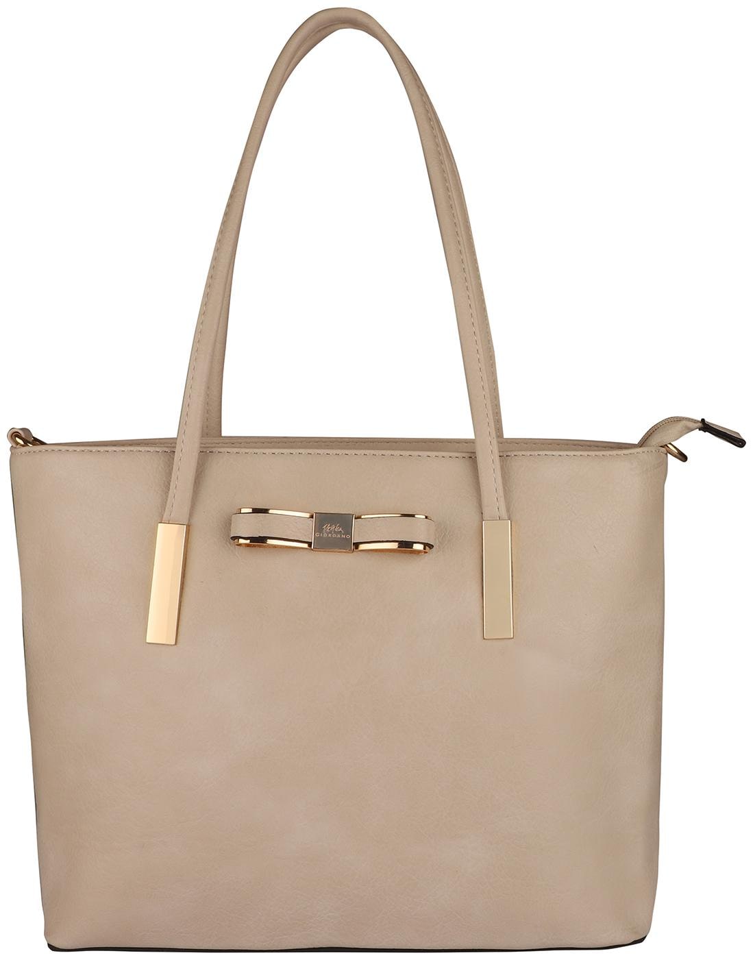 

Giordano Women Solid PU - Tote Bag Beige