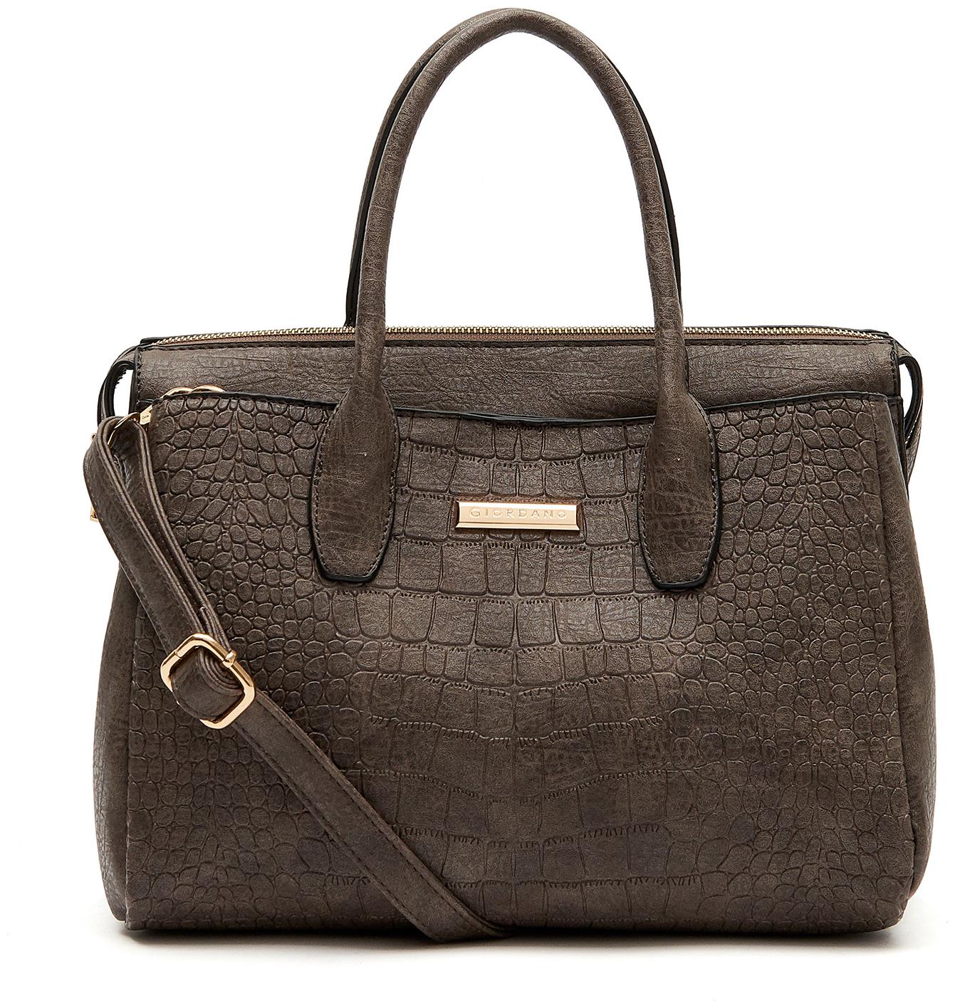 

Giordano Grey PU Satchel