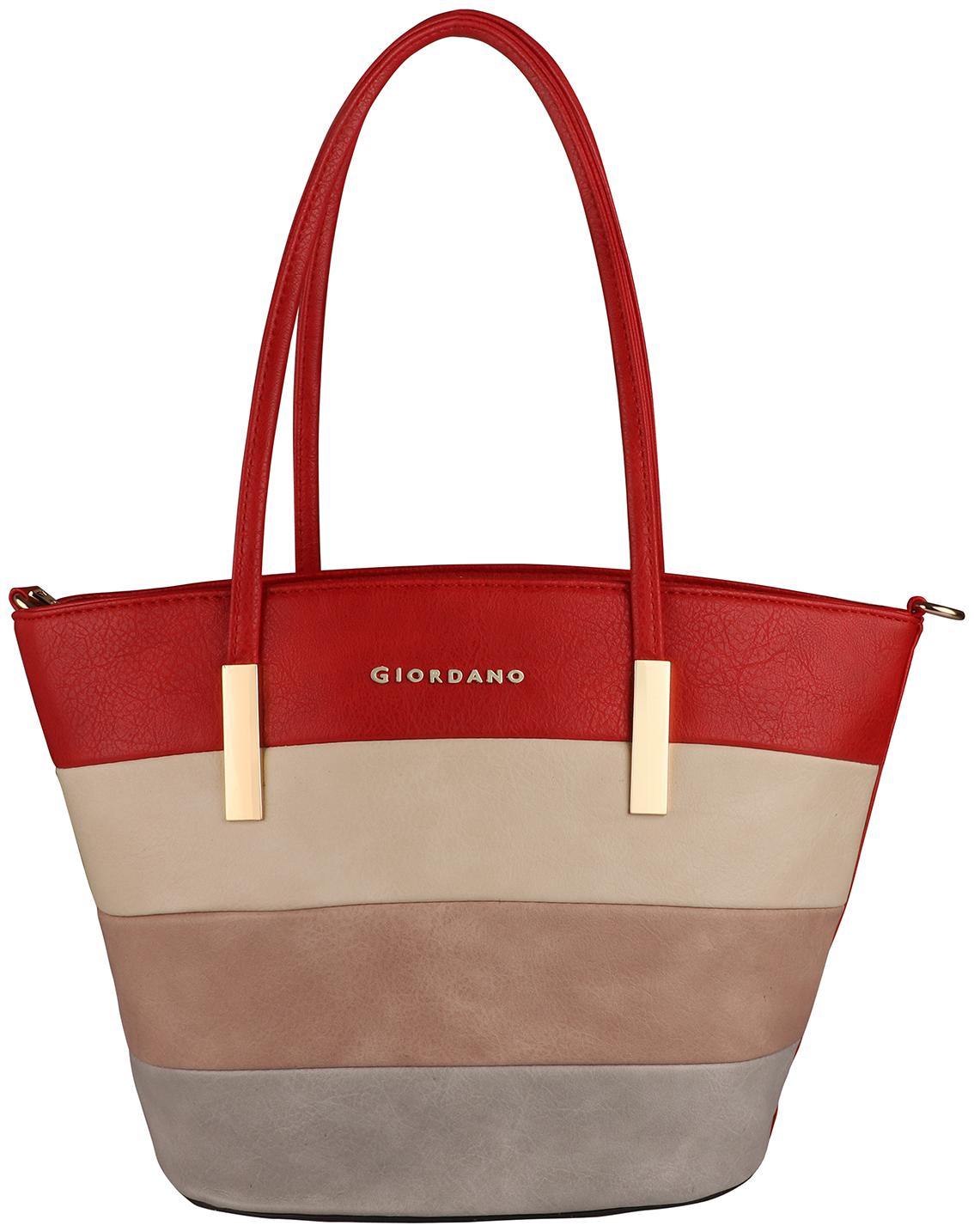 

Giordano Women Solid PU - Tote Bag Red