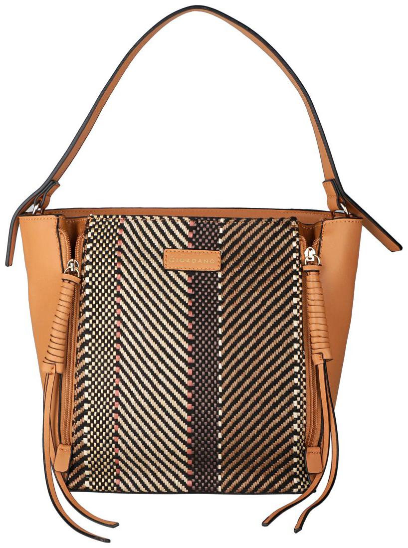 

Giordano Brown Faux Leather Handheld Bag