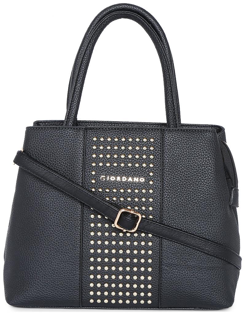 

Giordano Black PU Satchel