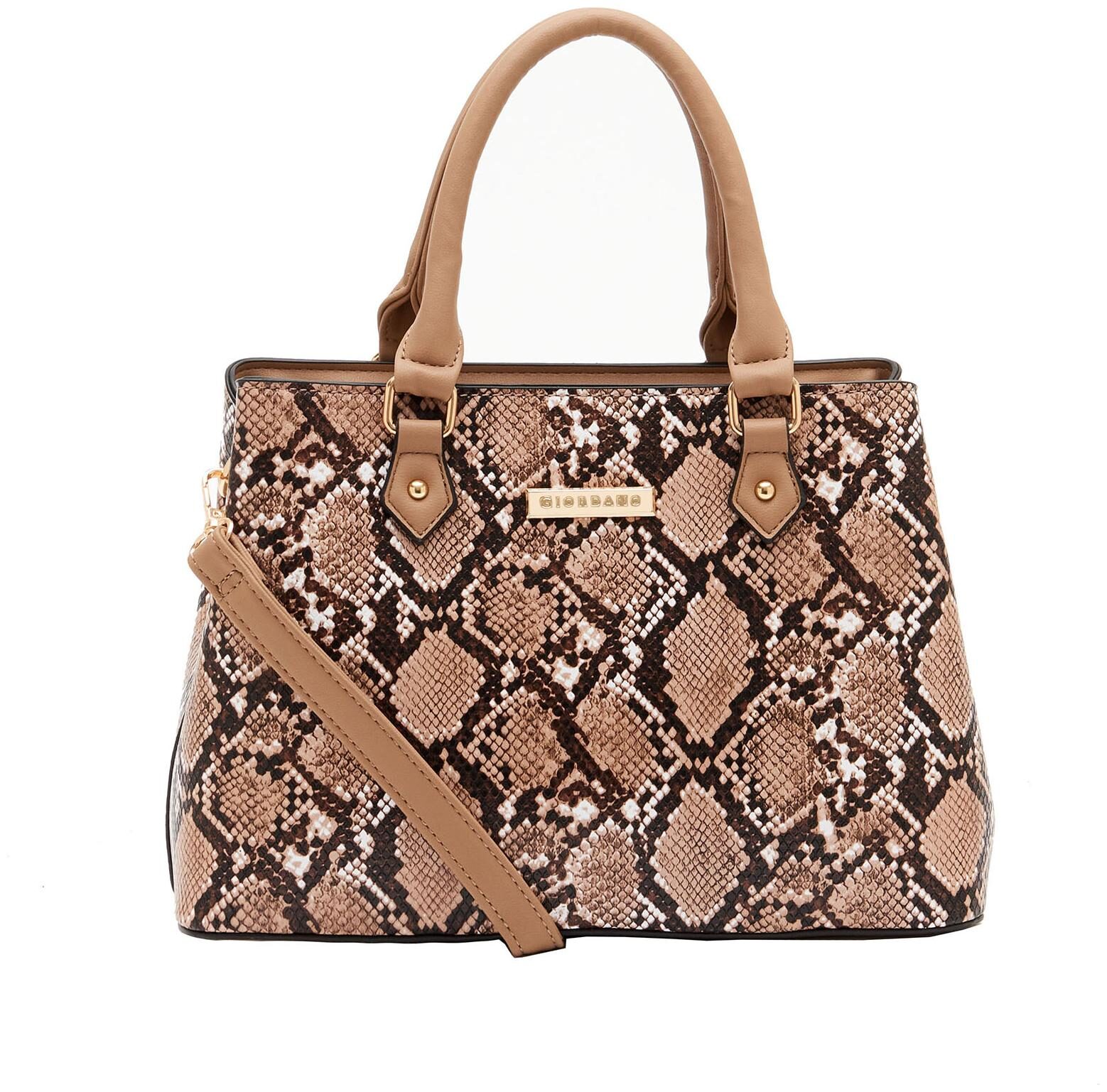 

Giordano Beige PU Satchel - GDL60034BEG