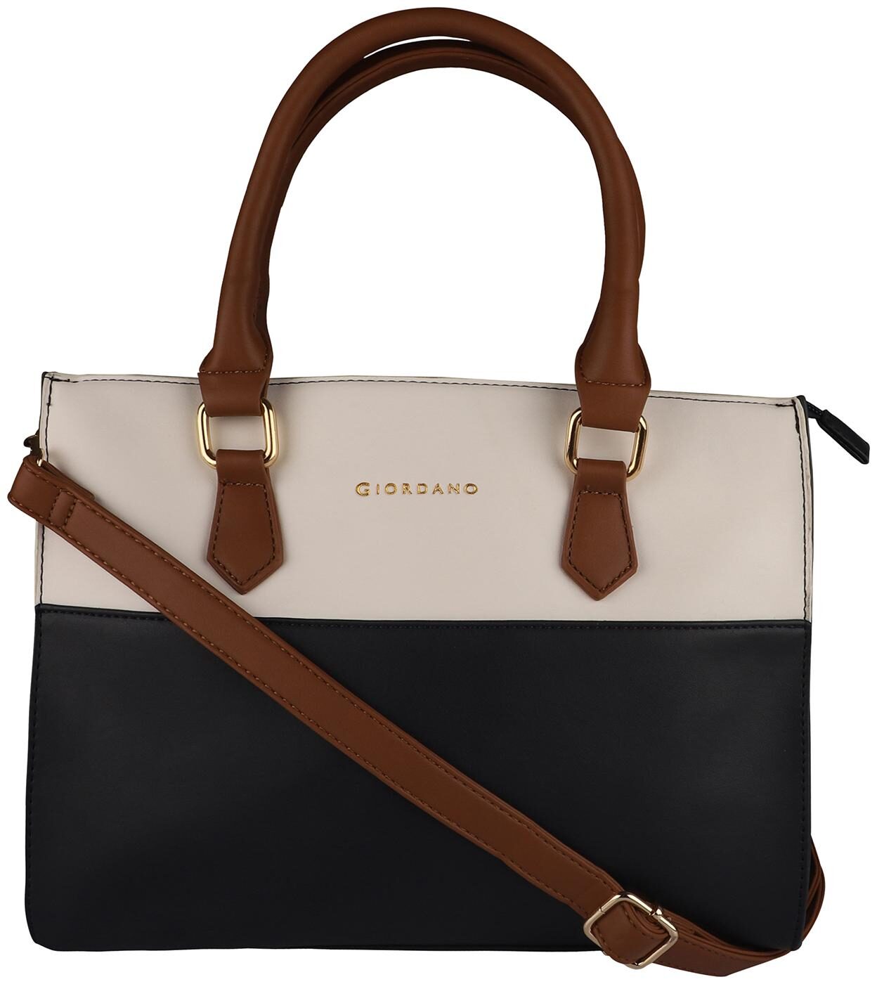 

Giordano Black PU Satchel