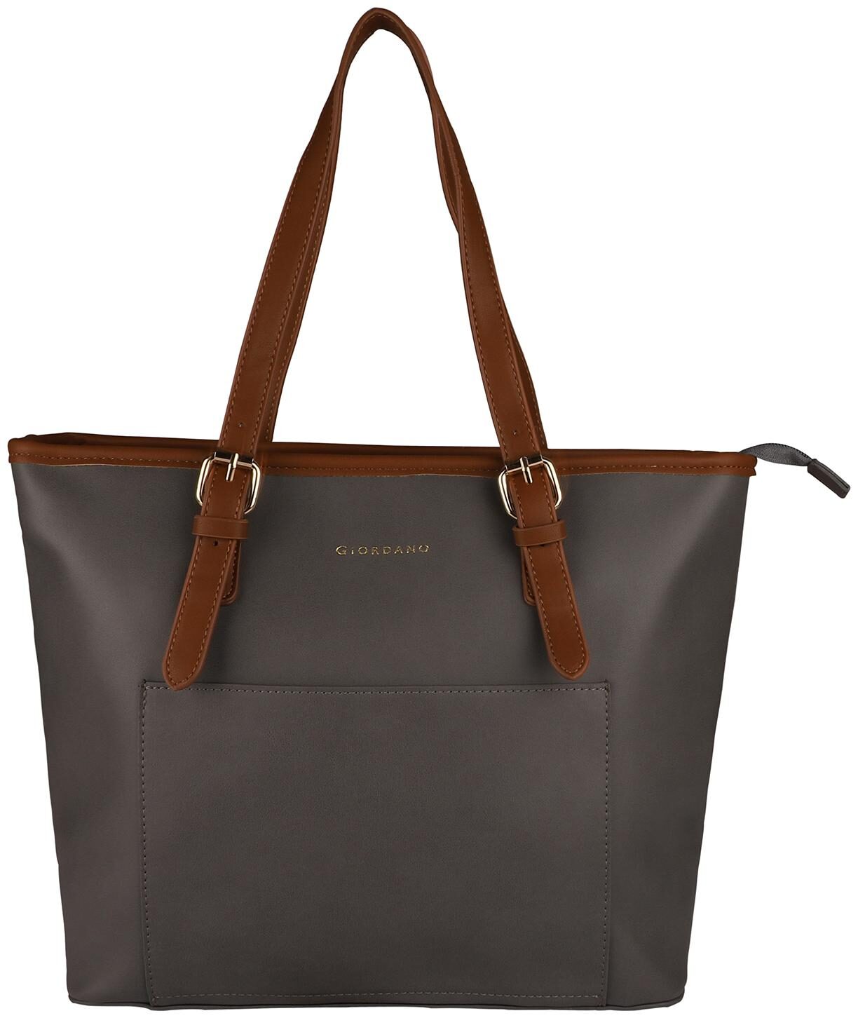 

Giordano Women Solid PU - Tote Bag Grey