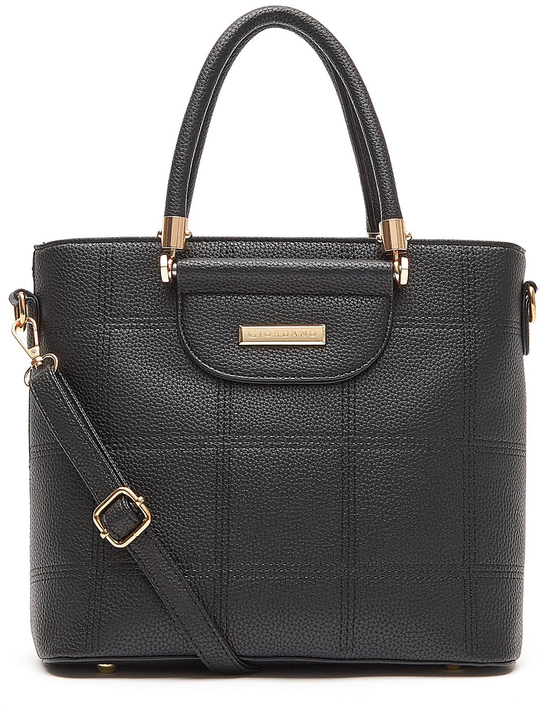 

Giordano Black PU Satchel